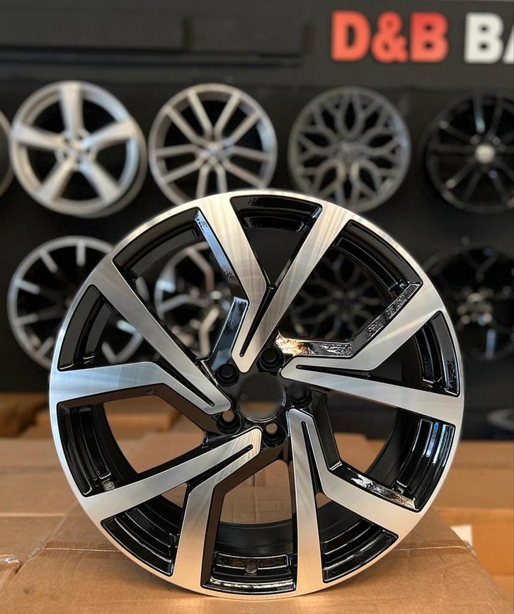 17 18 inch brescia look 5x100 Vw polo Gti taigo t cross seat, Auto-onderdelen, Banden en Velgen, Velg(en), 17 inch, 215 mm, Personenwagen