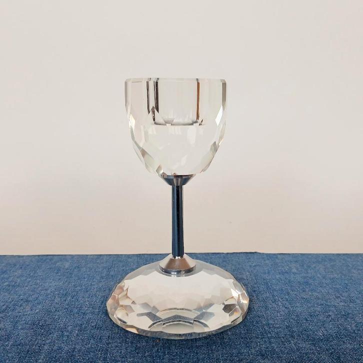 Kandelaar Kristal, Antiek en Kunst, Antiek | Kandelaars, Kristal, Ophalen of Verzenden