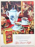 45 vintage advertenties reclames Douwe Egberts koffie 56-79, Reclamebord, Zo goed als nieuw, Ophalen