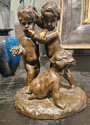 Bronzen beeld van Clodion (1738-1814) gesigneerd beschikbaar voor biedingen
