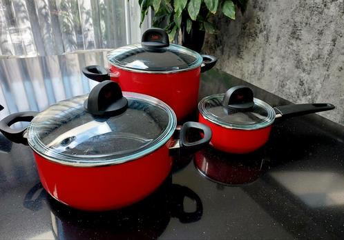 Silit pannenset, Huis en Inrichting, Keuken | Potten en Pannen, Zo goed als nieuw, Pannenset, Inductieplaat, Keramische plaat
