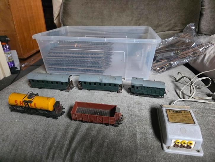 Trix Treinset Duitsland - Rails, Wagons & Transformator, Hobby en Vrije tijd, Modeltreinen | H0, Gebruikt, Rails, Gelijkstroom