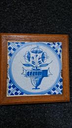Antieke tegel Delfts blauw 17e / 18e eeuw, Antiek en Kunst, Ophalen of Verzenden