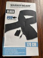 Verwarmde Sjaal - USB & Batterij - Zwart - Nieuw, Ophalen of Verzenden, Nieuw, Maat 38/40 (M), Sjaal