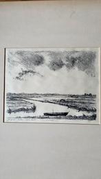Litho Johan Groot Landschap, Antiek en Kunst, Kunst | Litho's en Zeefdrukken, Ophalen