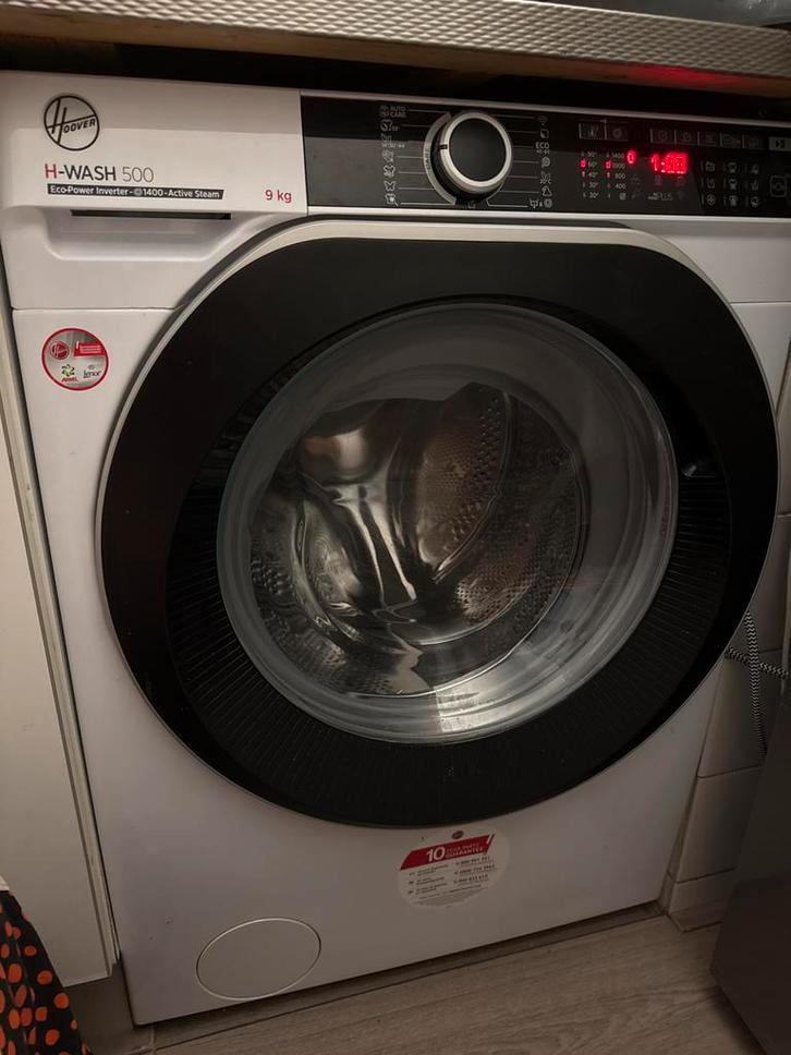 Hoover H-Wash 500 Wasmachine - 9kg, Witgoed en Apparatuur, Wasmachines, Gebruikt, Voorlader, 8 tot 10 kg, 85 tot 90 cm, 1200 tot 1600 toeren