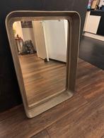 Mooie design spiegel met metalen rand, Huis en Inrichting, Woonaccessoires | Spiegels, Ophalen, Zo goed als nieuw, Minder dan 100 cm