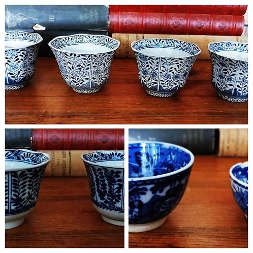Antiek thee kommetjes chinees Regout Maestricht Kangxi stijl, Antiek en Kunst, Antiek | Servies los, Ophalen of Verzenden