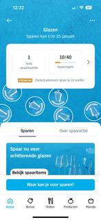 AH Albert Heijn glazenzegels 1 kaart, Ophalen of Verzenden, Winkel, Super of Benzinepomp, Zegels, Bonnen of Punten