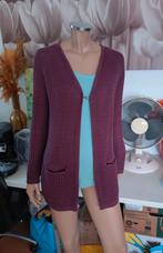 Leuk bordeaux rood gehaakt vest van S.Oliver maat 42 44, Maat 42/44 (L), Ophalen of Verzenden, S Oliver, Gedragen