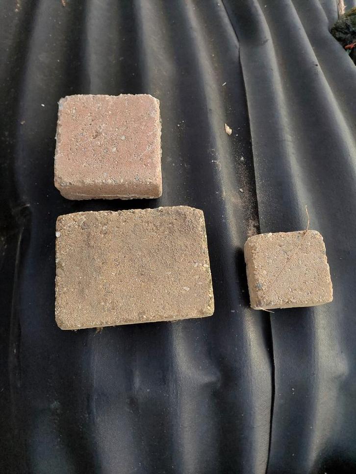 Terracotta terras steen/ tuintegels - wildverband, Tuin en Terras, Tegels en Klinkers, Gebruikt, Klinkers, Beton, 10 m² of meer