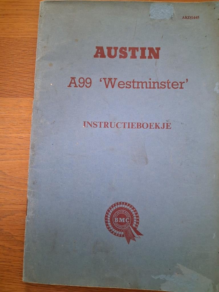 Instructieboekje AUSTIN A99 Westminster, Ophalen of Verzenden
