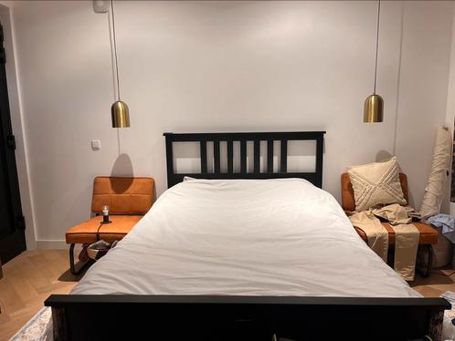 IKEA Hemnes bed (ombouw) 140cmx200cm, Huis en Inrichting, Slaapkamer | Bedden, Gebruikt, Tweepersoons, 140 cm, 200 cm, Hout, Zwart