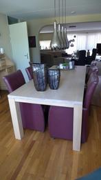 Massief eiken eettafel, Ophalen, 100 tot 150 cm, Eikenhout, 200 cm of meer