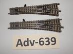 Adv-639 N Spoor Rechte Wissel 9171 Fleischmann Piccolo LB, Gebruikt, Gelijkstroom, Fleischmann, Rails