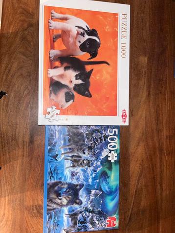 2 Legpuzzels: 1000 & 500 stukjes beschikbaar voor biedingen