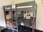 Hoogslaper met bureau, Huis en Inrichting, Slaapkamer | Stapelbedden en Hoogslapers, Ophalen, Eenpersoons, Zo goed als nieuw, 90 cm