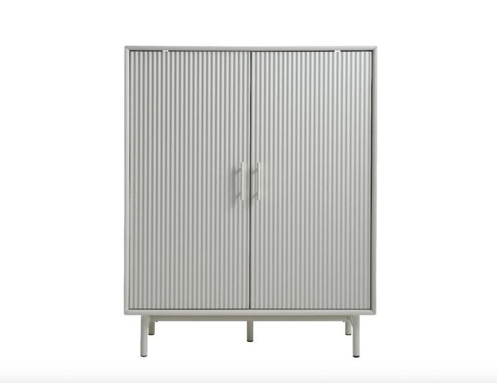 Nordic Home Luna wandkast - grijs beige | Van €420, nu, Huis en Inrichting, Kasten | Wandmeubels, Nieuw, Minder dan 100 cm, Minder dan 150 cm