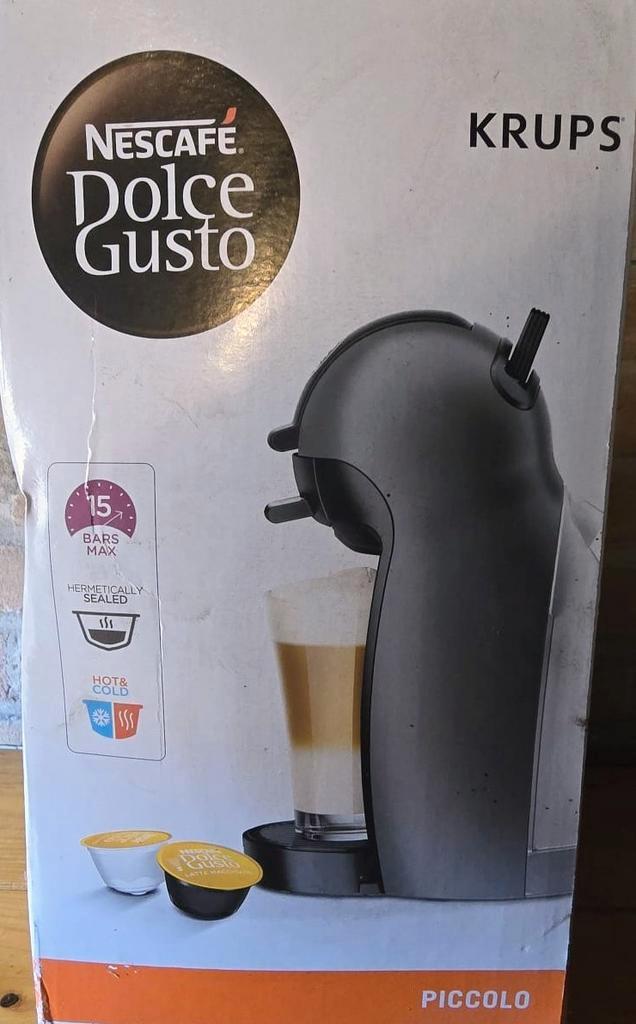 Krups Nescafé Dolce Gusto Piccolo antraciet KP100B, Witgoed en Apparatuur, Koffiezetapparaten, Nieuw, Koffiemachine, Ophalen