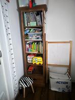 Mooie hoge teakhouten boekenkast met een la, 200 cm of meer, Zo goed als nieuw, 25 tot 50 cm, 50 tot 100 cm