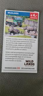 WILDLANDS voordeelbon voor €4, korting per persoon, Tickets en Kaartjes, Kortingen en Cadeaubonnen, Drie personen of meer, Kortingsbon