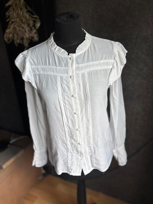 Smashed Lemon super mooie witte blouse mt 36 ZGAN, Kleding | Dames, Blouses en Tunieken, Zo goed als nieuw, Maat 36 (S), Wit, Ophalen of Verzenden