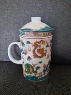 Thee beker met draken motief, Ophalen of Verzenden, Zo goed als nieuw, Overige stijlen, Kop(pen) en/of Schotel(s)