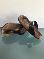 GRATIS VERZENDEN | BIRKENSTOCK Gizeh zwarte slippers 40, Slippers, Verzenden, Zwart, Zo goed als nieuw