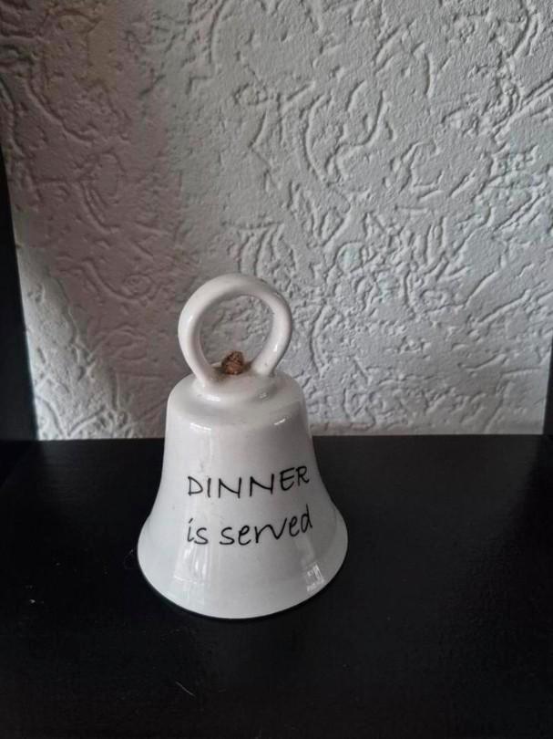 Tafelbel/klok van Riviera Maison, Huis en Inrichting, Woonaccessoires | Overige, Zo goed als nieuw, Ophalen of Verzenden