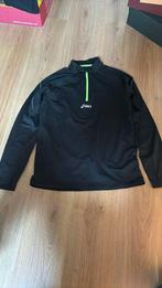 ASICS hardloopjack met windprotectie borst en vak achter, Maat 48/50 (M), Zwart, Ophalen of Verzenden, Zo goed als nieuw