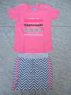 LT-01 setje rok + T-shirt fluor roze maat 116, Meisje, Ophalen of Verzenden, Lt-01, Zo goed als nieuw