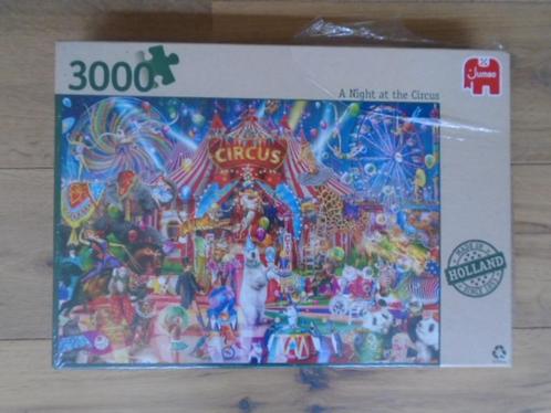 Jumbo jigsaw legpuzzel A night at the circus, 3000 st nieuw, Hobby en Vrije tijd, Denksport en Puzzels, Nieuw, Legpuzzel, Meer dan 1500 stukjes