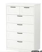 SONGESAND Chest of 6 drawers (White), Ophalen, 5 laden of meer, 100 tot 150 cm, 50 tot 100 cm