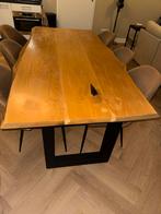 Houten eettafel - 206x96 cm, Huis en Inrichting, Tafels | Eettafels, Ophalen, Gebruikt, 200 cm of meer, 50 tot 100 cm
