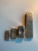 Set zilverbaren wolf 999, Ophalen of Verzenden, Zilver