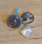 Toilet garnituur vrij-bezet geborsteld nikkel, Ophalen of Verzenden, Rvs, Slot