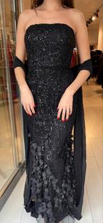 Elegante zwarte galajurk maat 38, Kleding | Dames, Gelegenheidskleding, Maat 38/40 (M), Galajurk, Zwart, Ophalen of Verzenden