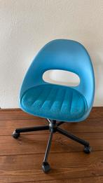 Blauwe hoog laag bureau stoel, Ophalen, Zo goed als nieuw, Blauw