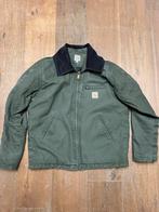 Carhartt Rework Type Detroit Jacket Canvas Katoen Groen L, Maat 52/54 (L), Carhartt, Ophalen of Verzenden, Zo goed als nieuw