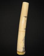 Chinees geleerden-set: vuurverguld bronzen zegel met Fo-Dog, Ophalen of Verzenden, Gebruikt