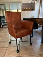 Montis Chaplin Rancho Leer - 4 Stuks, Huis en Inrichting, Stoelen, Ophalen, Bruin, Leer, Zo goed als nieuw