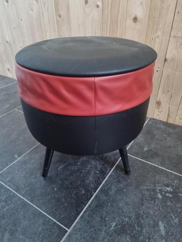 vintage poef naaidoos retro beschikbaar voor biedingen