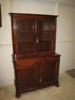 Fraaie mahonie Biedermeier vintrinekast