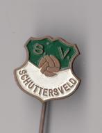 Voetbal SV Schuttersveld Brunssum speldje, Verzamelen, Gebruikt, Niet vindbaar, Niet vindbaar, Speldje of Pin