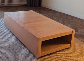 Massief Eiken Salontafel -opbergruime-Mintjens Meubelmakerij beschikbaar voor biedingen