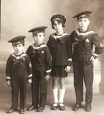 ww1 studio portret kinderen marine kostuum baret SUFFREN, Verzamelen, Ansichtkaarten | Themakaarten, Overige thema's, Ongelopen