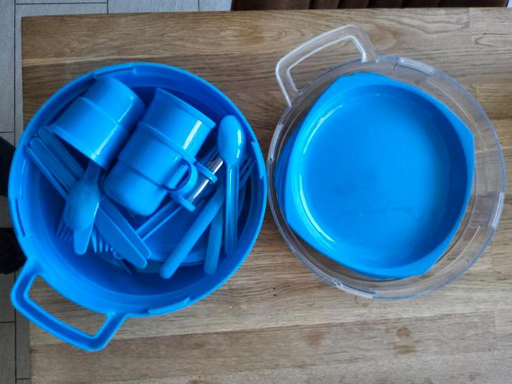 Complete Picknickset - Blauw, Caravans en Kamperen, Kampeeraccessoires, Ophalen