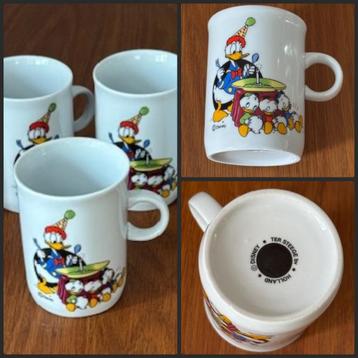 Disney keramieken bekers 5x - Ø6cm x 8.5cm - Ter Steege - €2 beschikbaar voor biedingen