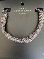 NIEUW ZARA COLLECTION STATEMENT KETTING CHOKER PLAT, Met kristal, Overige materialen, Overige kleuren, Verzenden