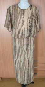 Starstyle lange rok met bijpassende blouse maat 44 [DM], Bruin, Maat 42/44 (L), Ophalen of Verzenden, Zo goed als nieuw